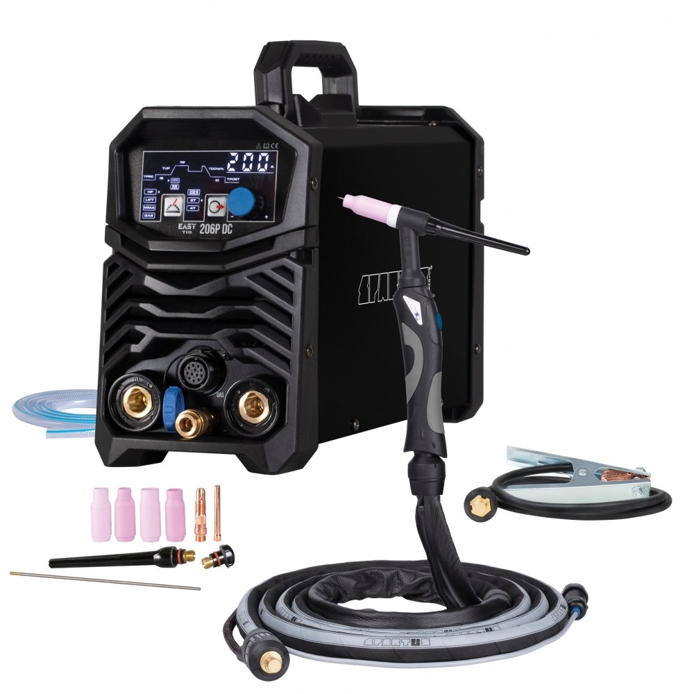 EasyTIG 206P DC w pakiecie z uchwytem mini SPE 17 - 8m