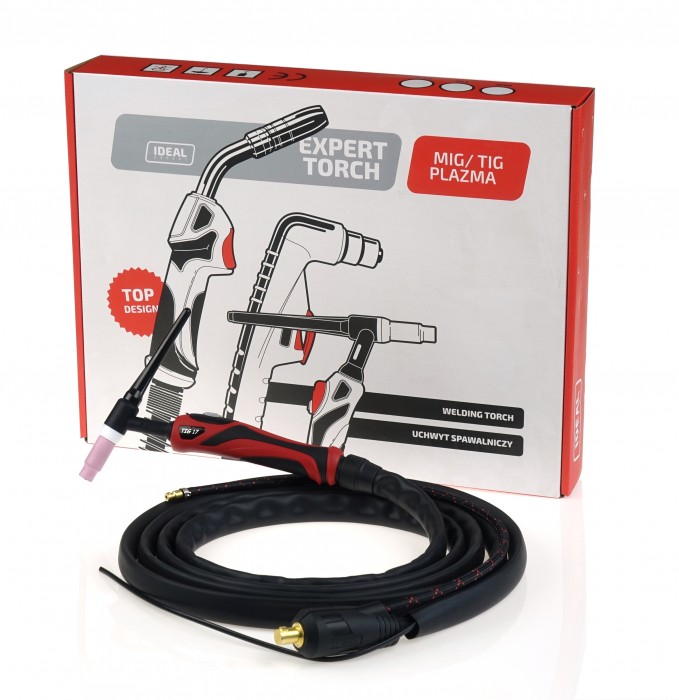 Uchwyt spawalniczy TIG 17FX 8m DX50 SINGLE EXPERT