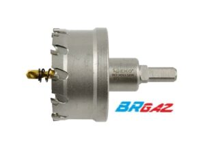 Otwornica widiowa - koronka do metalu 60mm z wiertłem tytanowym