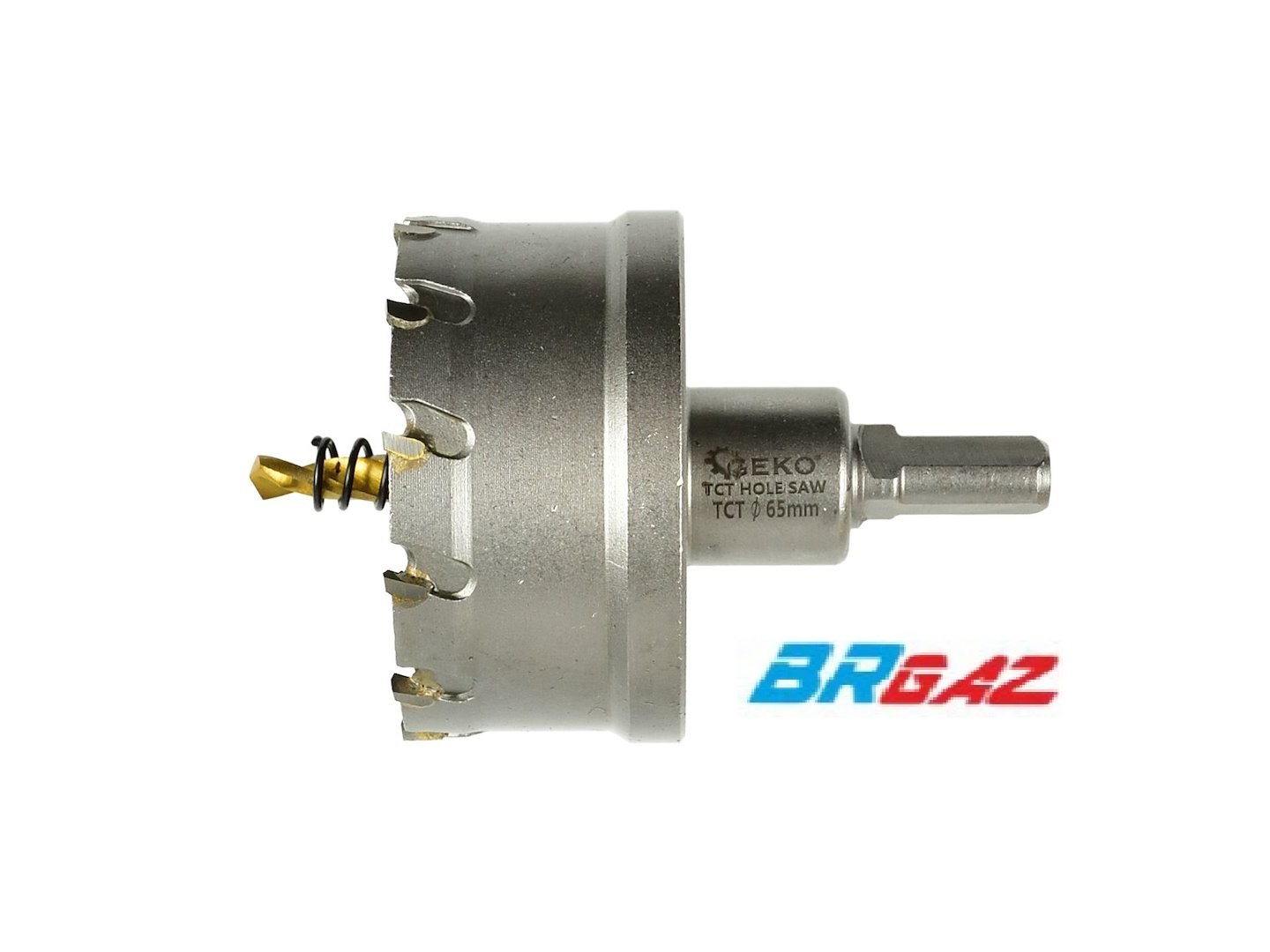 Otwornica widiowa - koronka do metalu 65mm z wiertłem tytanowym